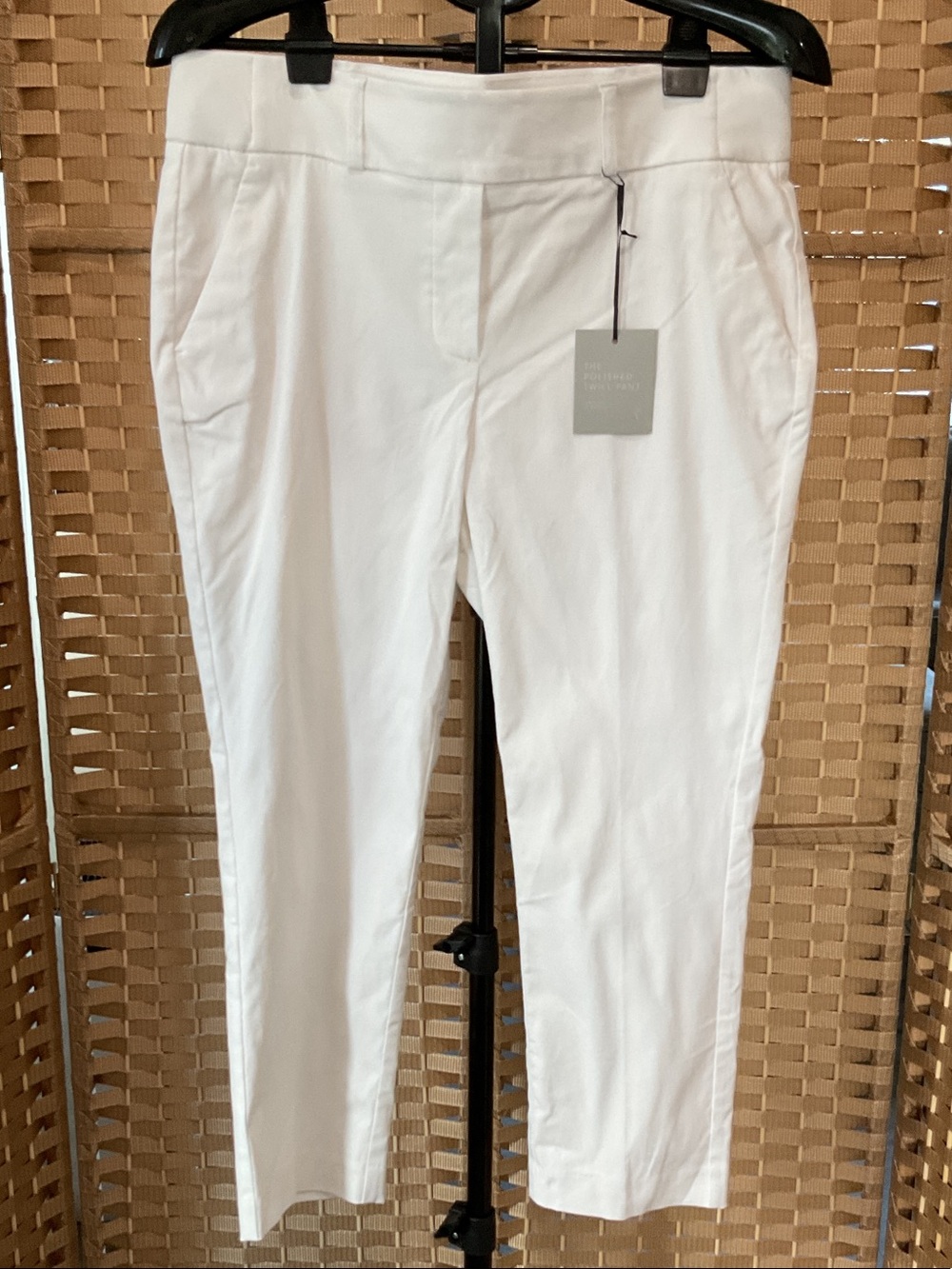 Simply Vera Vera Wang White Cropped Stretch Pants